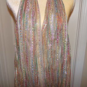 Charlie Paige Multi Colored Fancy Scarf